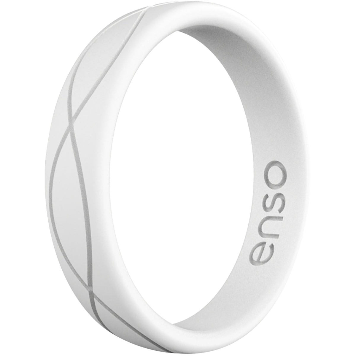 Enso Rings Women's Infinity Series Silicone Ring - White Enso Rings