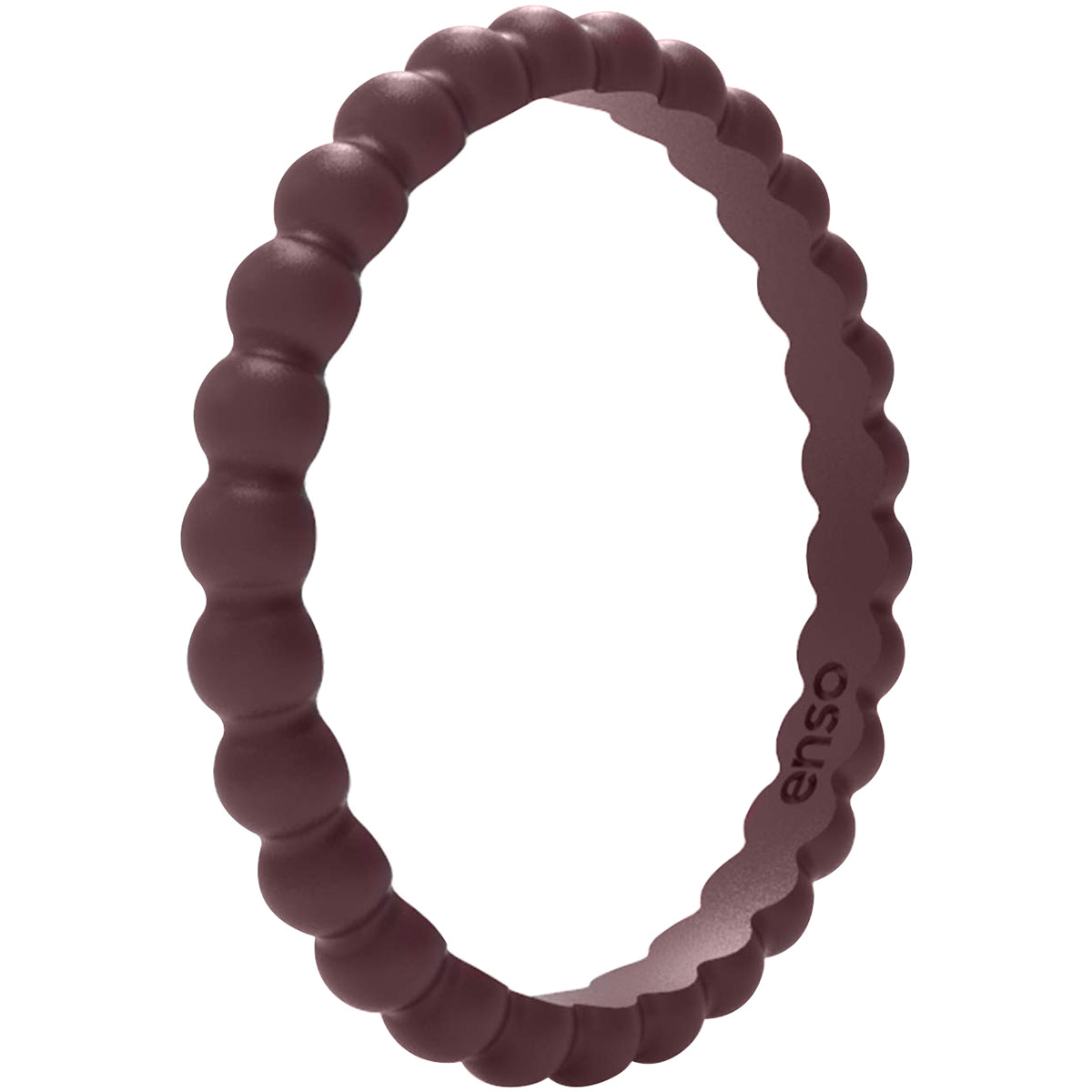 Enso Rings Beaded Stackables Series Silicone Ring - Oxblood Enso Rings
