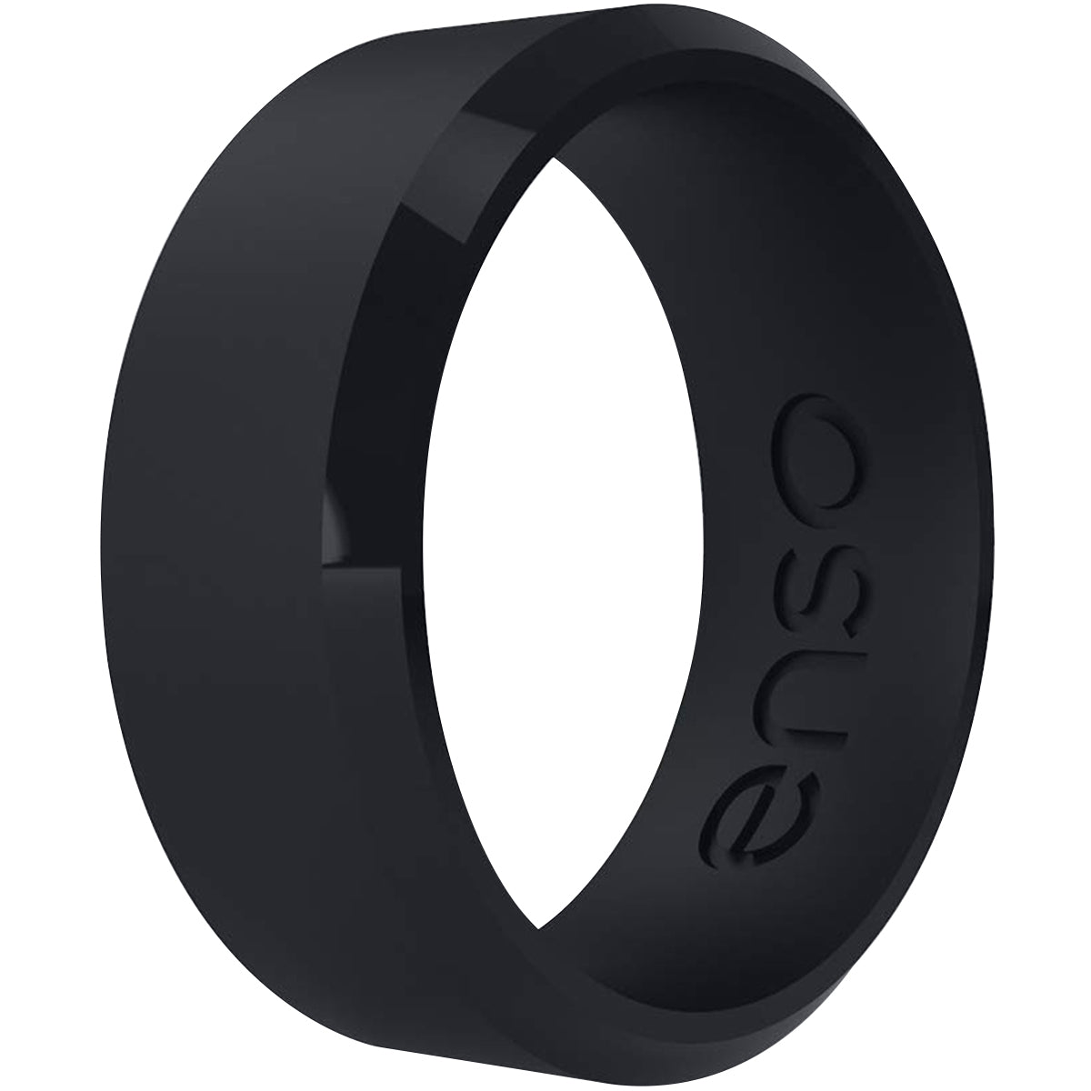 Enso Rings Classic Bevel Series Silicone Ring - Obsidian Enso Rings