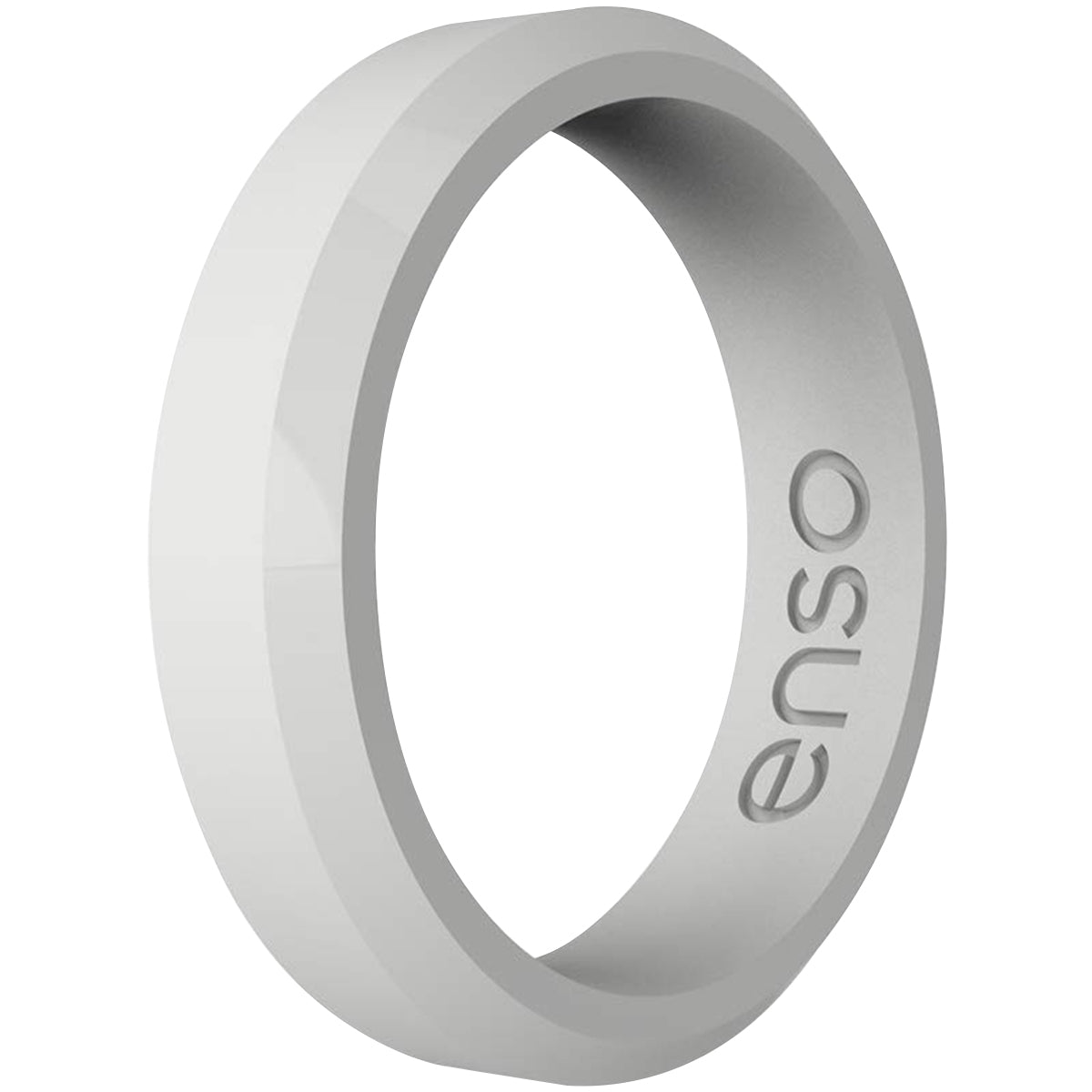 Enso Rings Thin Bevel Series Silicone Ring - Misty Grey Enso Rings