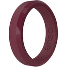 Enso Rings Thin Bevel Series Silicone Ring - Oxblood - Forza Sports