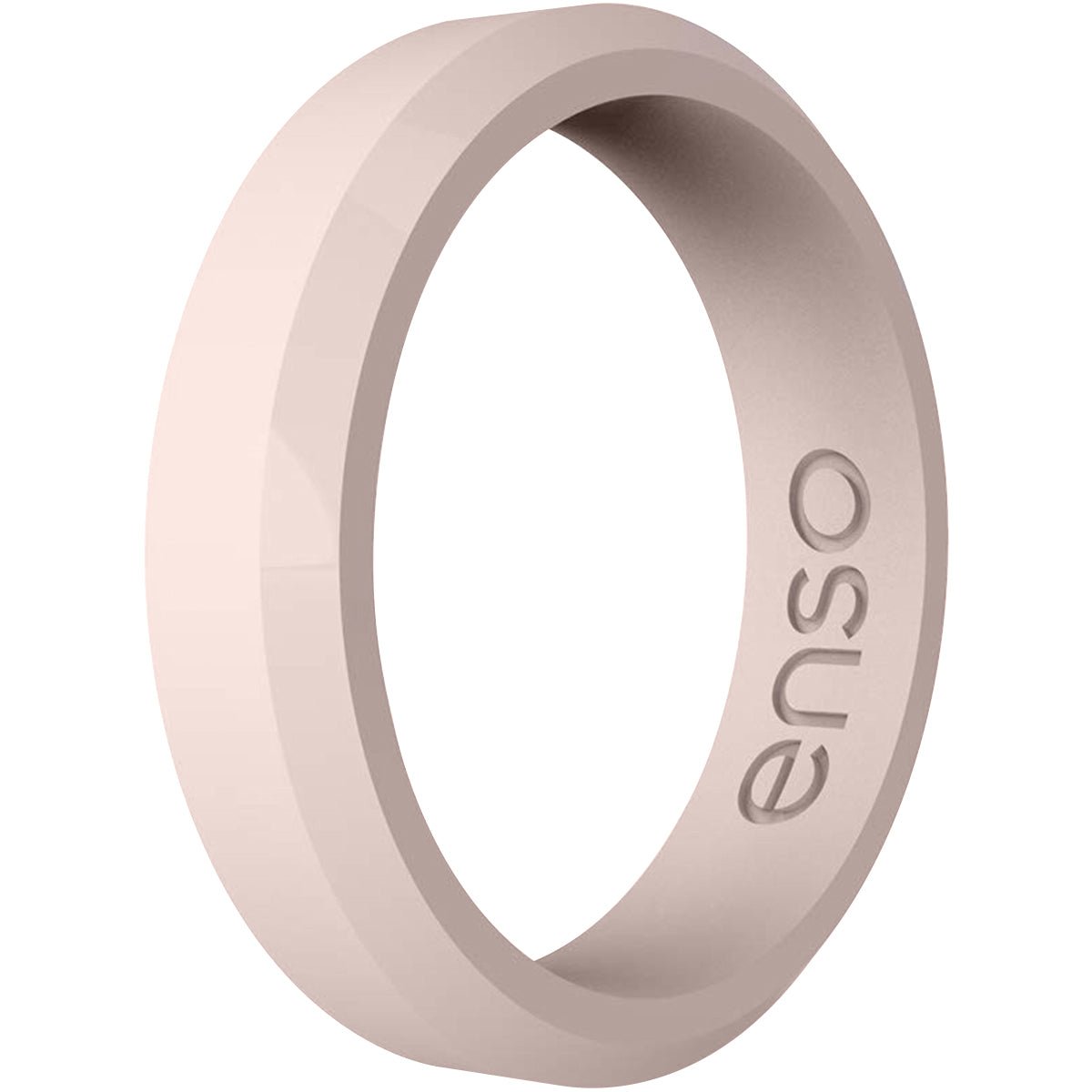 Enso Rings Thin Bevel Series Silicone Ring - Pink Sand - Forza Sports