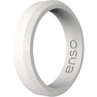 Enso Rings Thin Bevel Series Silicone Ring - White - Forza Sports