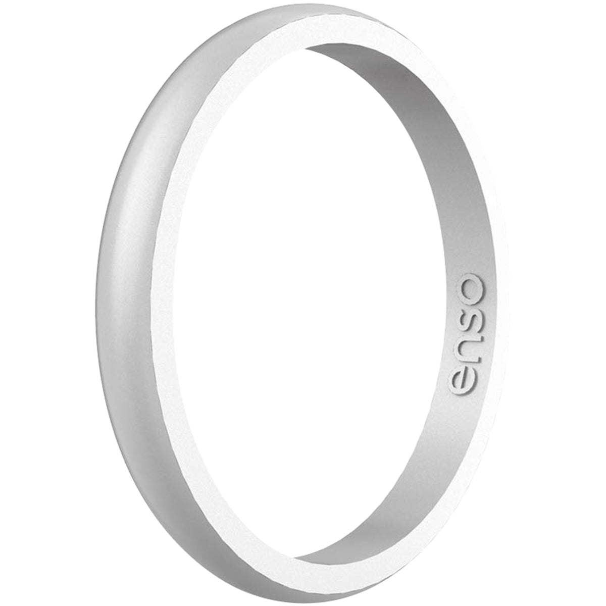 Enso Rings Halo Elements Series Silicone Ring - Silver Enso Rings