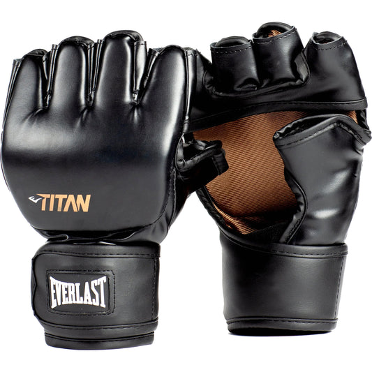 Everlast Titan MMA Hook and Loop Training Gloves - Black