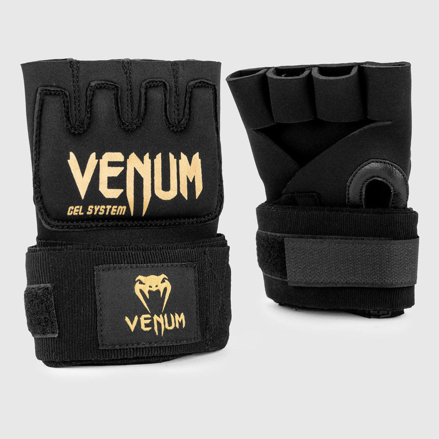 Venum Kontact Boxing Gel Glove Wraps - Black/Gold Venum