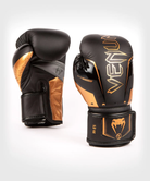 Venum Elite Evo Hook and Loop Boxing Gloves - Black/Bronze Venum