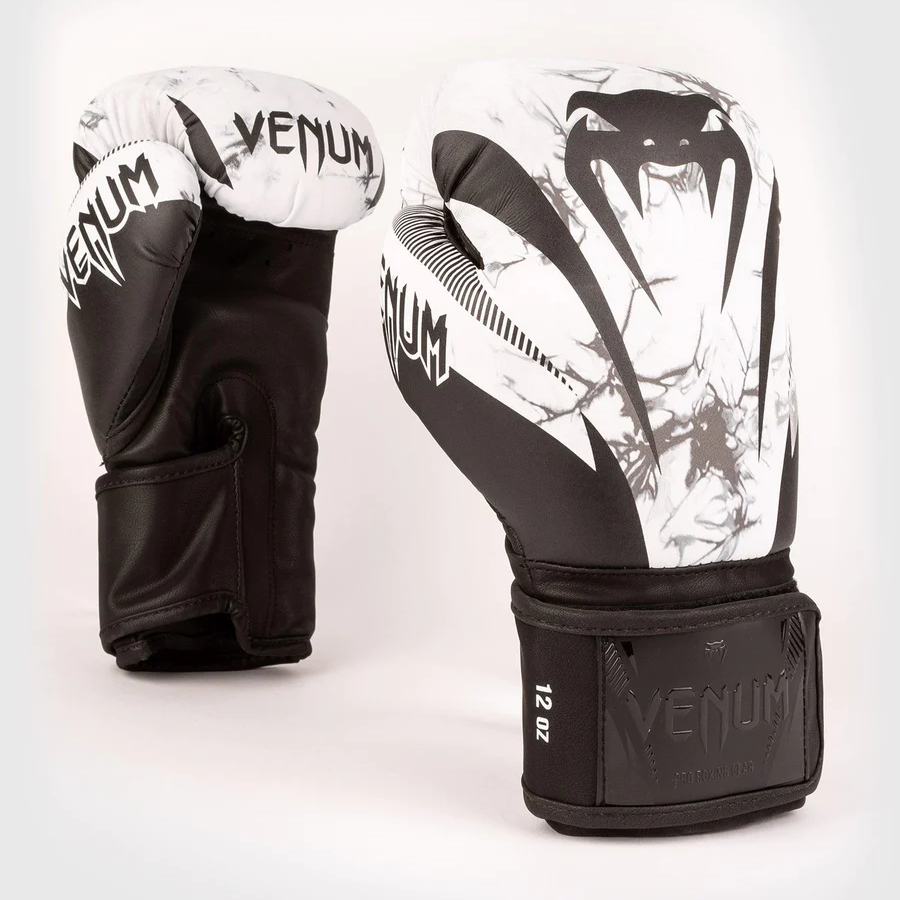 Venum Impact Hook and Loop Boxing Gloves - Marble Venum
