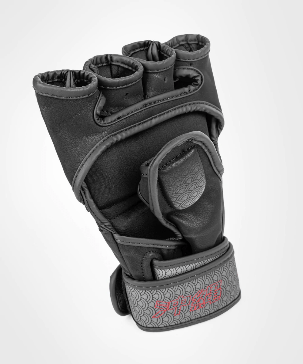 Venum Okinawa 3.0 Hook and Loop MMA Gloves - Black/Red - Forza Sports