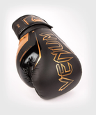 Venum Elite Evo Hook and Loop Boxing Gloves - Black/Bronze Venum