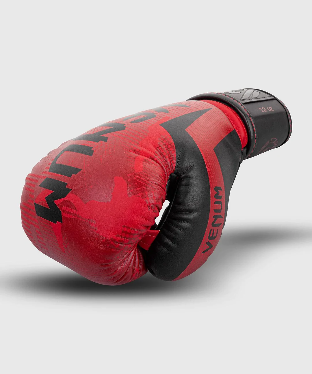 Venum Elite Hook and Loop Boxing Gloves - Red Camo Venum