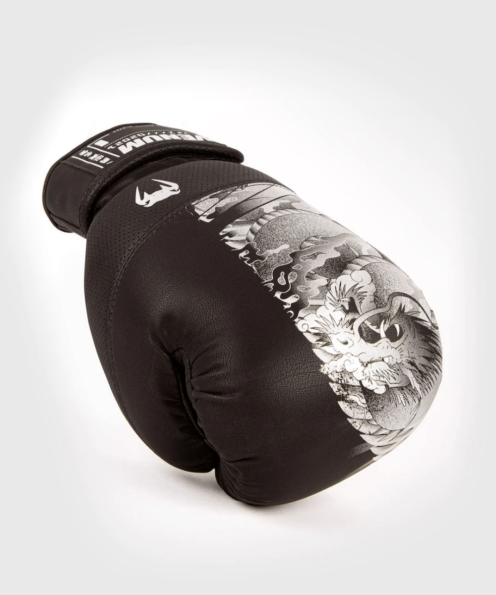 Venum YKZ21 Hook and Loop Boxing Gloves - Black/Black - Forza Sports
