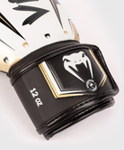 Venum Elite Evo Hook and Loop Boxing Gloves - White/Gold Venum