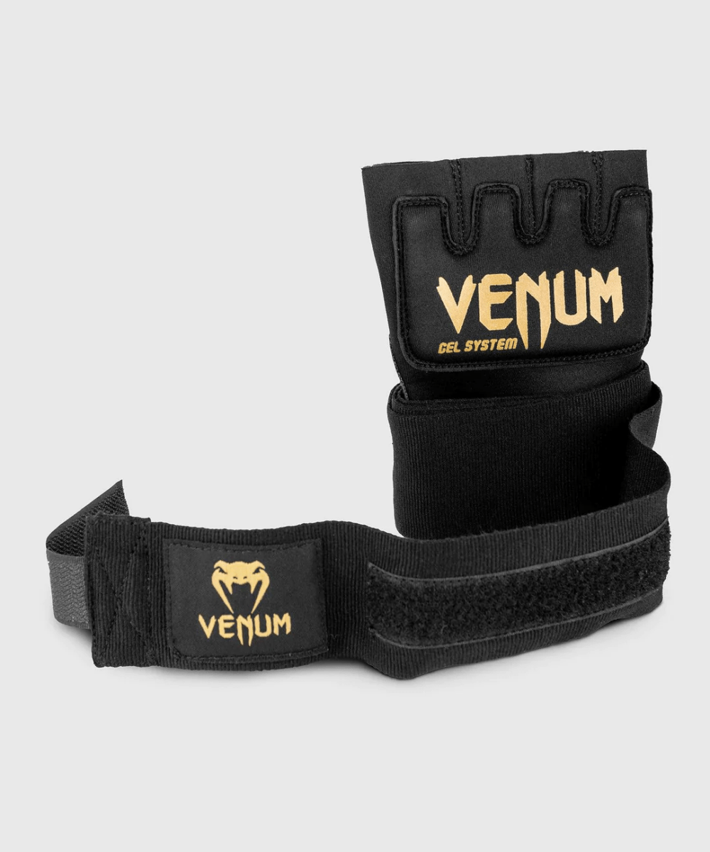 Venum Kontact Boxing Gel Glove Wraps - Black/Gold - Forza Sports