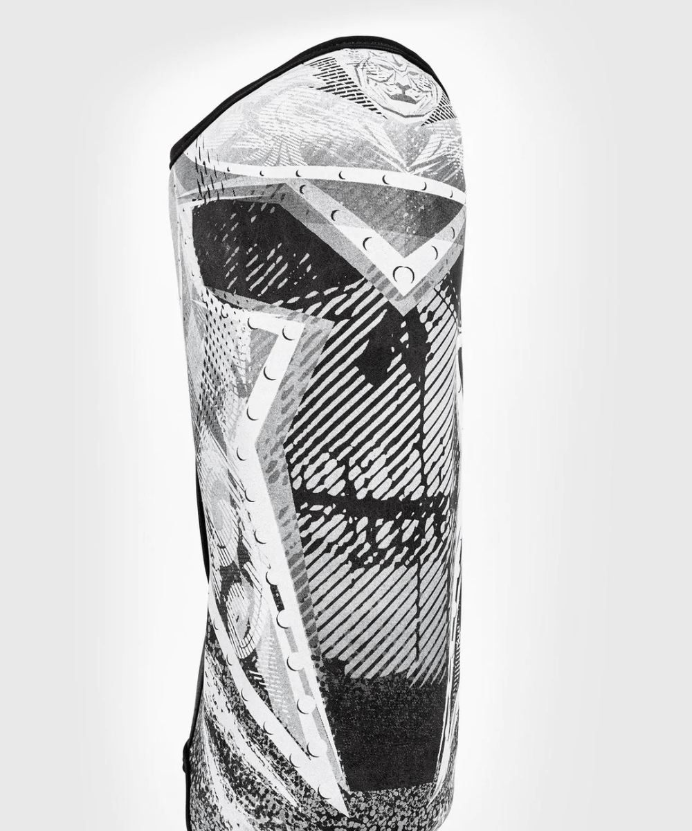 Venum GLDTR 4.0 Protective MMA Shin Instep Guards - Black/White - Forza Sports