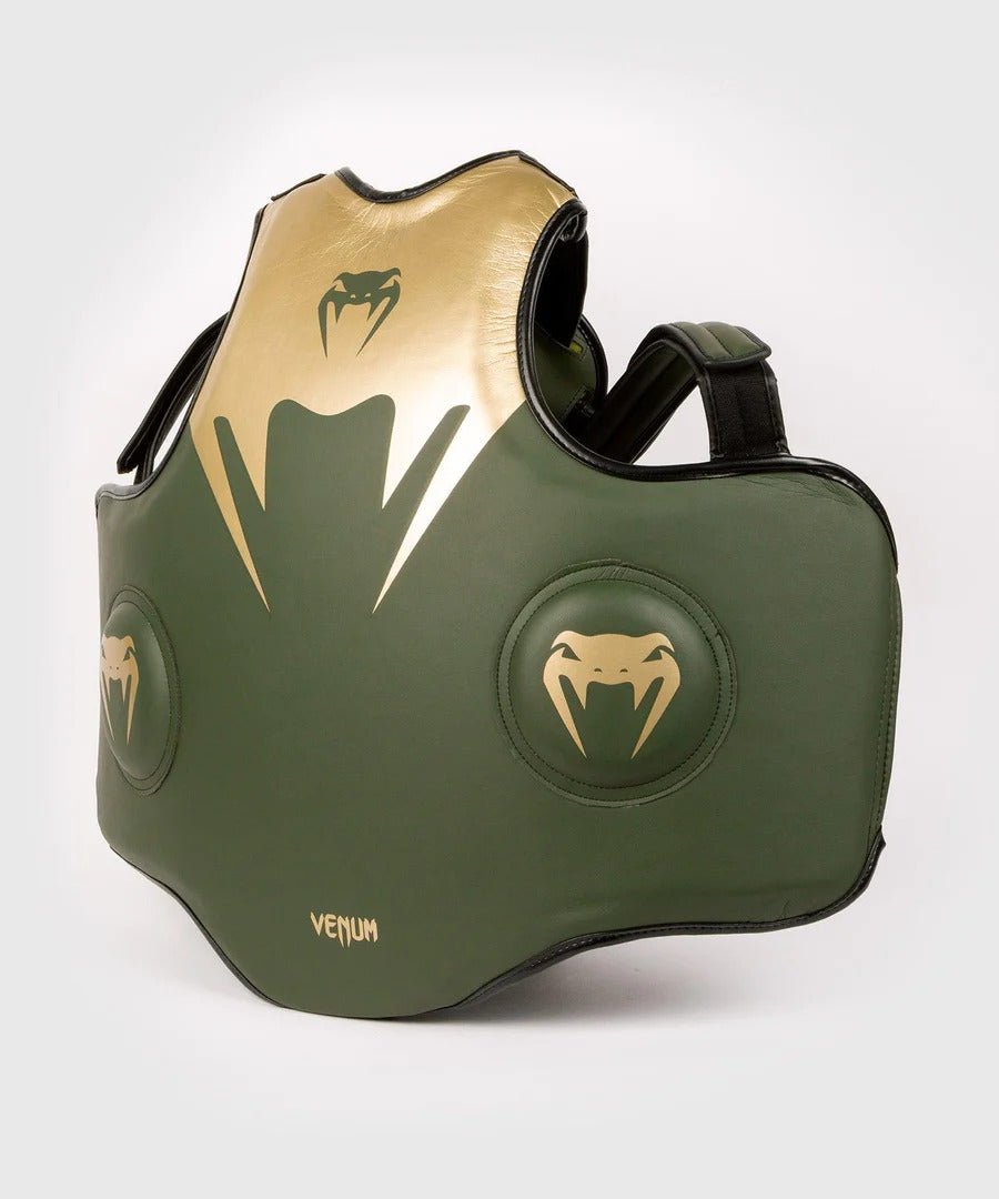 Venum Pro Boxing Body Protector - Khaki/Gold - Forza Sports