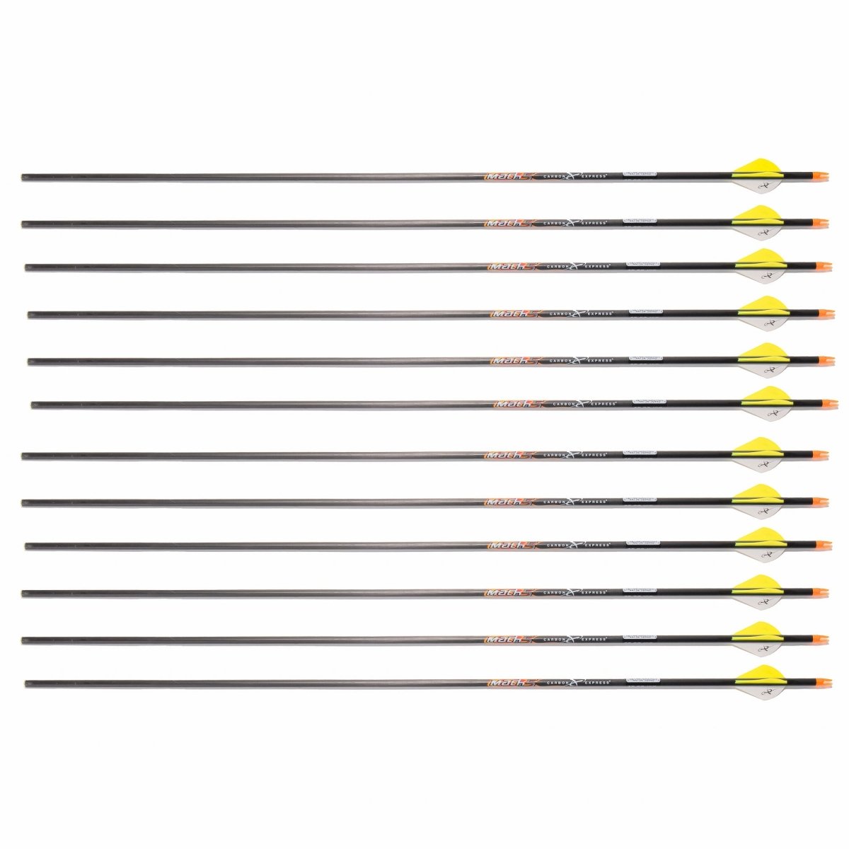 Carbon Express Mach5 4560 Arrows - 30" w/ Inserts - 12 pk - Forza Sports