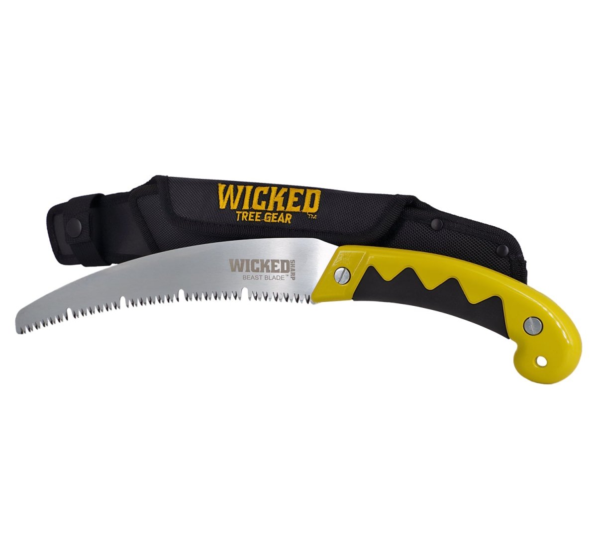 Wicked Tree Gear 11" Blade Beast Fixed Hand Saw with Sheath - Forza Sports