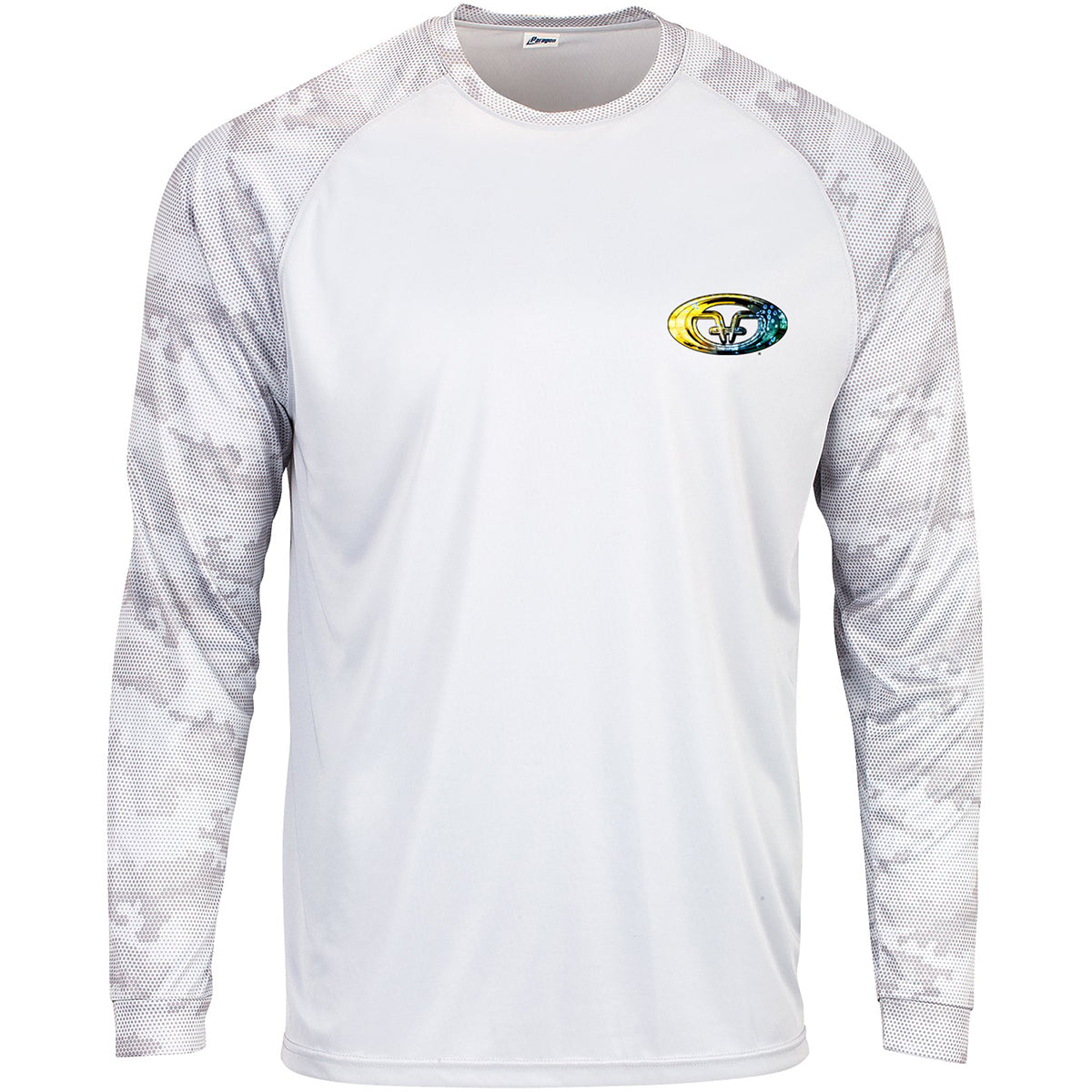 Flying Fisherman Mahi Skin Performance Long Sleeve T-Shirt - White Flying Fisherman