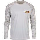 Flying Fisherman Redfish Skin Performance Long Sleeve T-Shirt - Aluminum Flying Fisherman