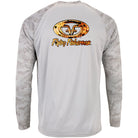 Flying Fisherman Redfish Skin Performance Long Sleeve T-Shirt - Aluminum Flying Fisherman