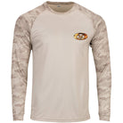 Flying Fisherman Redfish Skin Performance Long Sleeve T-Shirt - Sand Flying Fisherman