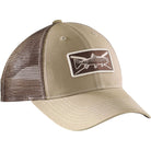 Flying Fisherman Trout Trucker Hat - Khaki/Chocolate - Forza Sports