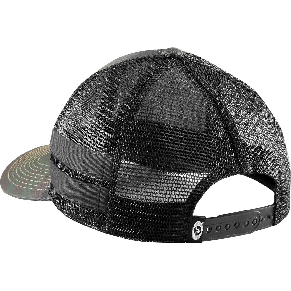 फ्लाइंग फिशरमैन बास पैच ट्रकर हैट - कैमो - फोर्ज़ा स्पोर्ट्स