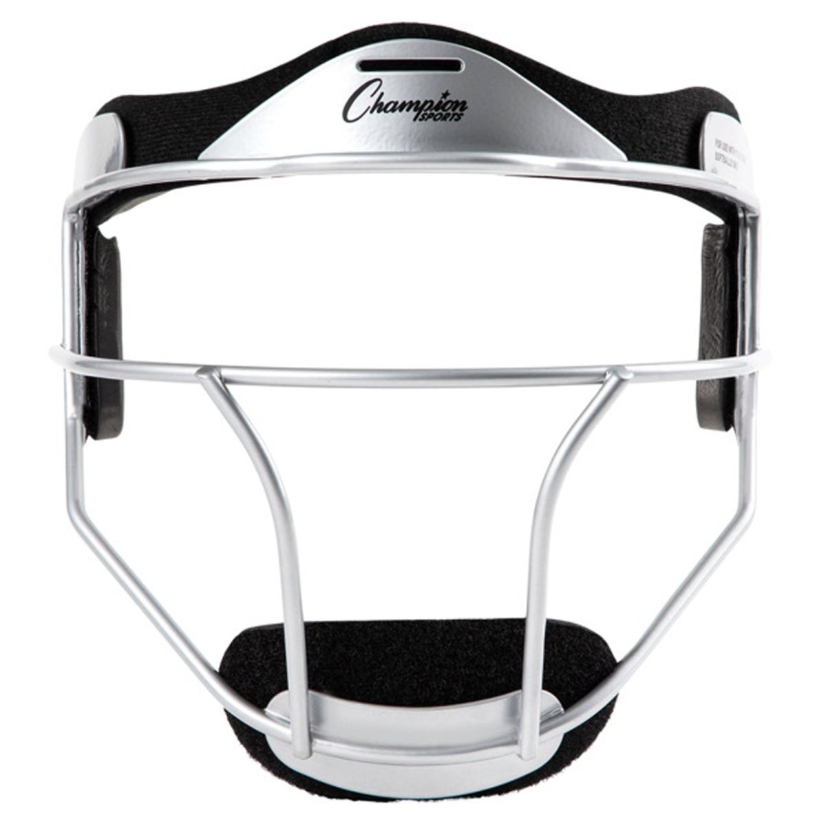 Champion Sports Softball Fielder's Mask Adult Size 6.75"-7.5" - Silver - Forza Sports