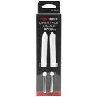 ForceField Lifestyle Thick Oval Shoe Lace, White with Silver Aglet, 45" - Forza Sports