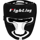 Fighting Sports S2 Gel Full Face Training Boxing Headgear - Black/White - Forza Sports