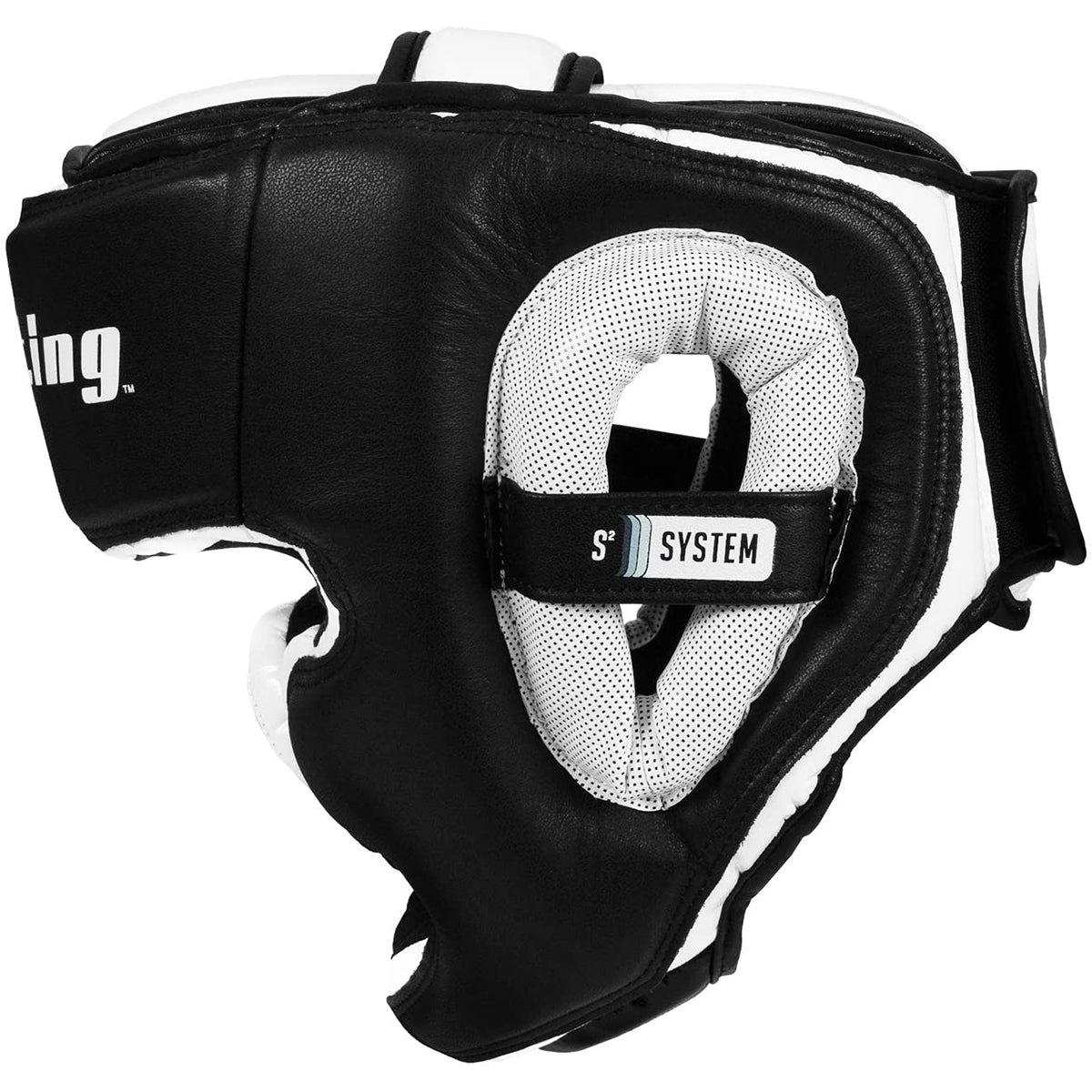 Fighting Sports S2 Gel Full Face Training Boxing Headgear - Black/White - Forza Sports
