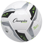 Champion Sports Futsal Ball - Size 3 Youth - White/Green/Black/Gray - Forza Sports