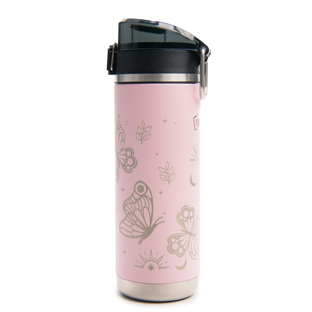 Thermos 24 oz. Icon Stainless Steel Water Bottle - Sunset Pink Butterfly - Forza Sports