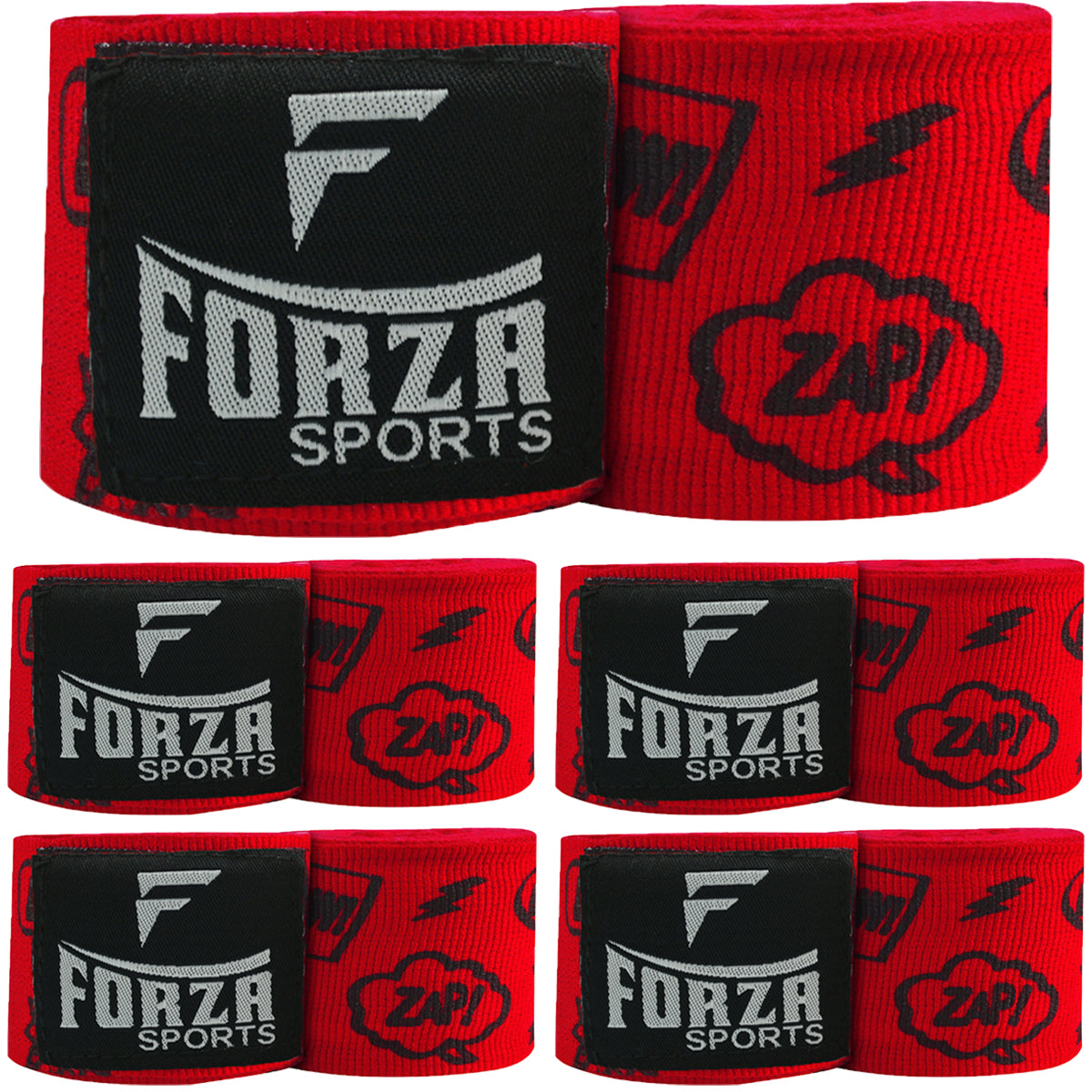 Forza Sports 180" Mexican Style Boxing and MMA Handwraps - 5-Pack Forza Sports