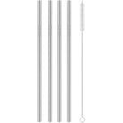 Forza Sports Reusable Stainless Steel Straws 4-Pack with Cleaning Brush Forza Sports