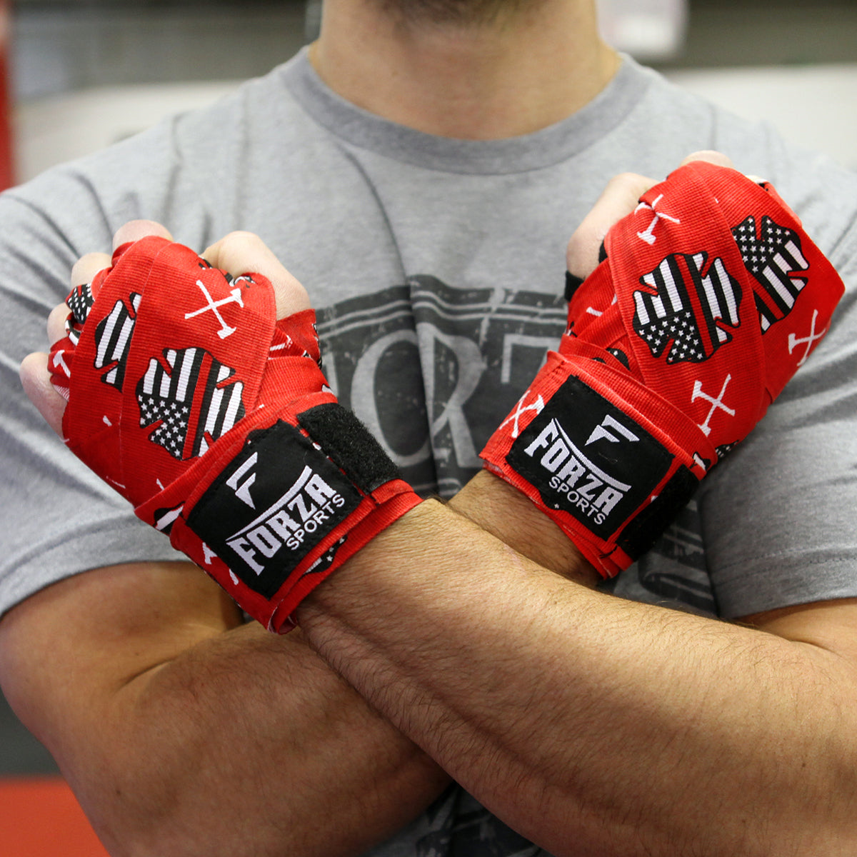 Forza Sports 180" Mexican Style Handwraps - Pattern & Matching Solid 2-Pack Forza Sports