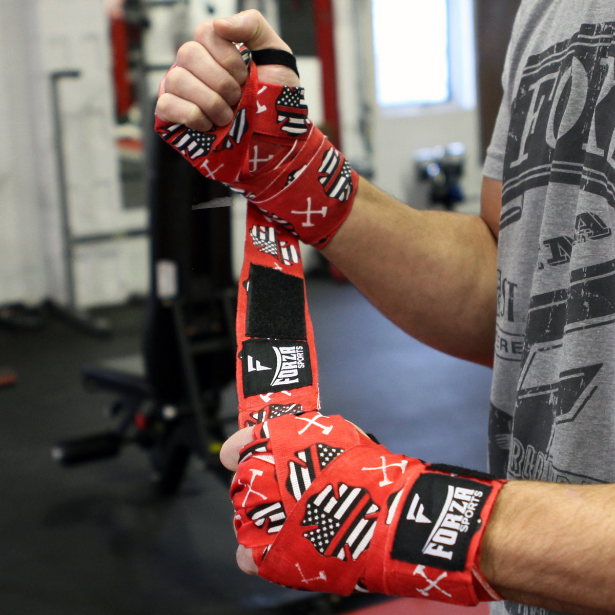 Forza Sports 180" Mexican Style Handwraps - Pattern & Matching Solid 2-Pack Forza Sports