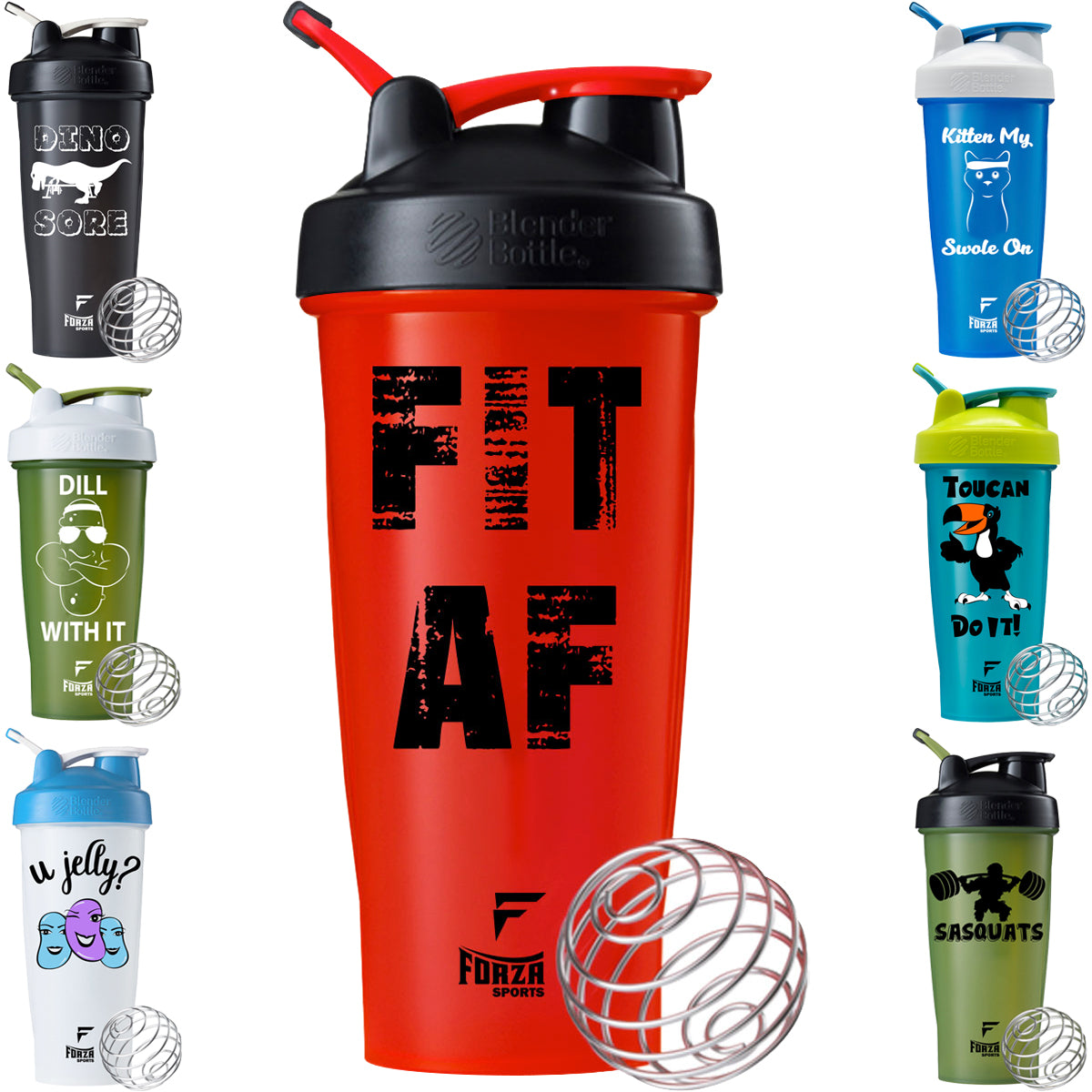 Blender Bottle x Forza Sports Classic 28 oz. Shaker Mixer Cup with Loop Top Forza Sports