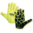 Battle Sports Adult "Giraffe" Doom Speed Receiver Football Gloves, Neon/Black - Forza Sports