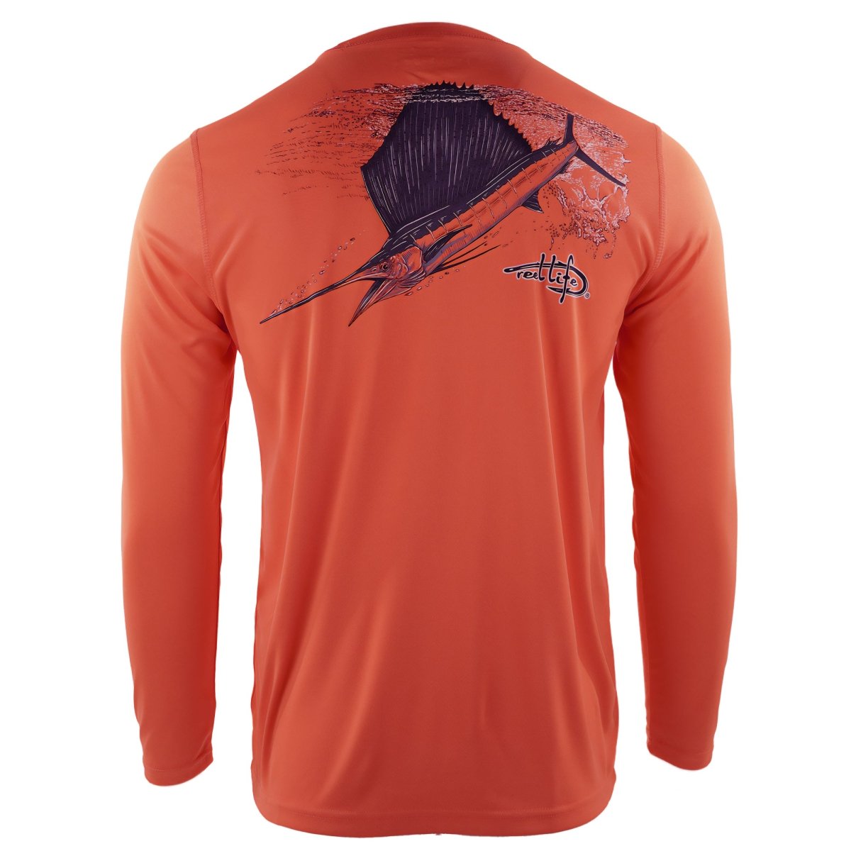 Reel Life Jax Beach Sail She Goes UV Long Sleeve T-Shirt - Coral - Forza Sports