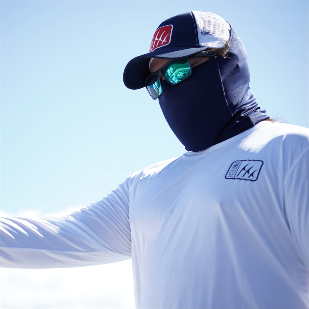 Fintech Freedom Box Sun Defender UV Long Sleeve T-Shirt - Glacier Gray Fintech