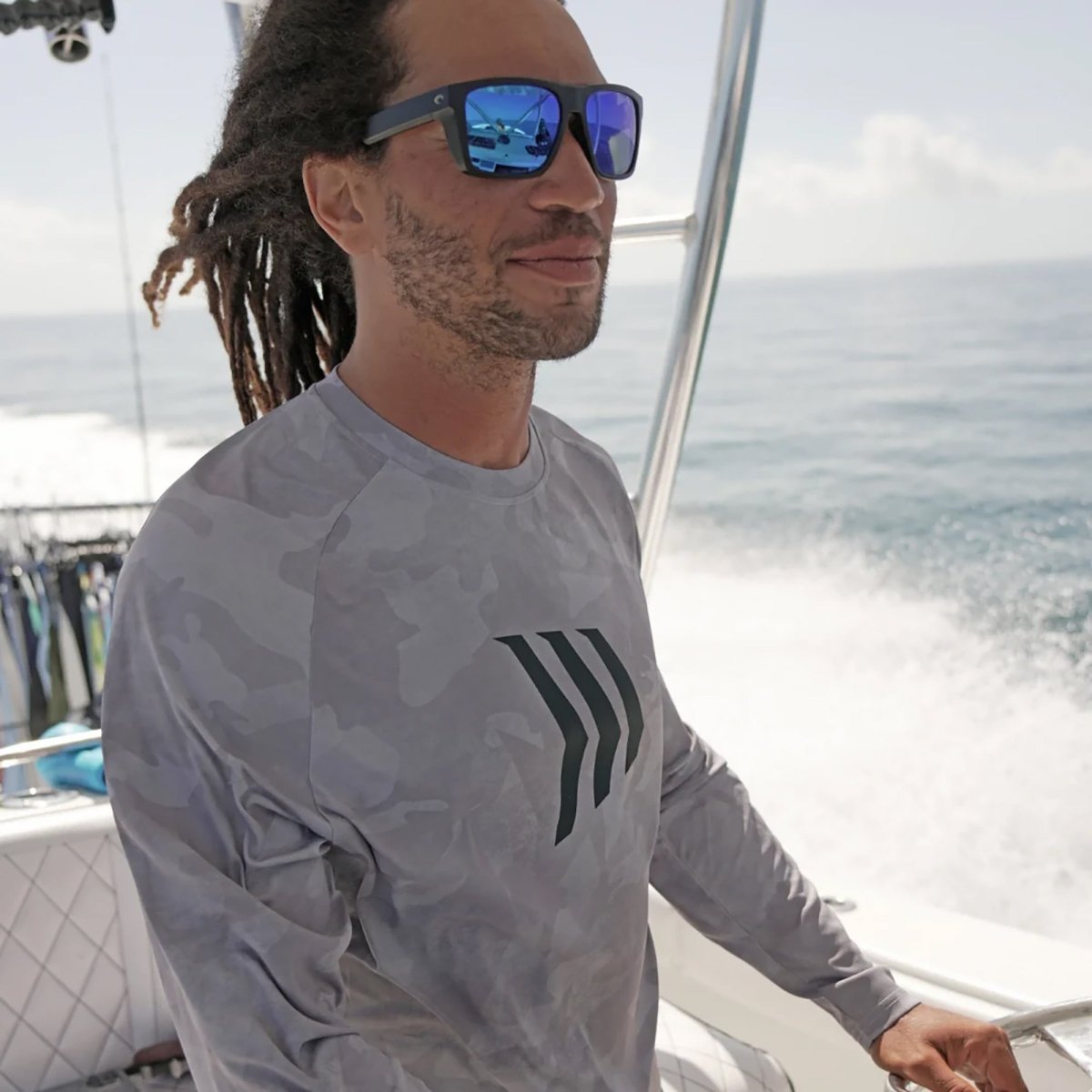 गिल्ज़ कंटेंडर सीरीज़ बर्न्ट यूवी लॉन्ग स्लीव टी-शर्ट - ग्लेशियर ग्रे - फोर्ज़ा स्पोर्ट्स