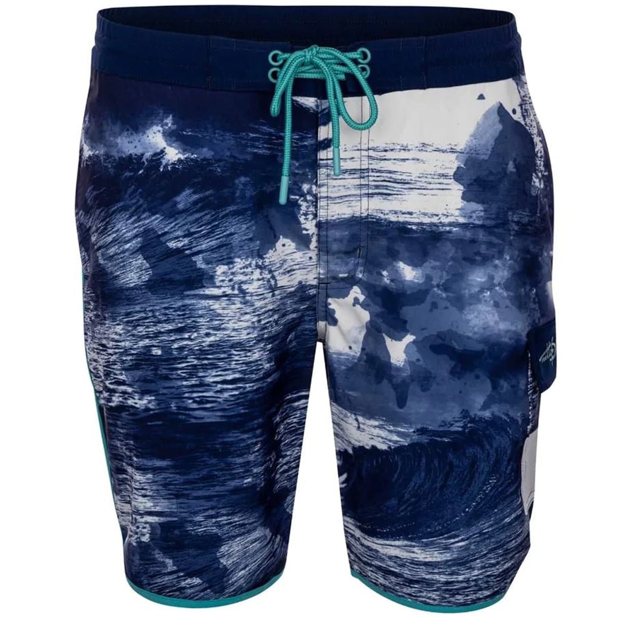 Reel Life Barrel Curl AOP Harbor 6" Boardwalk Shorts - Dress Blues - Forza Sports