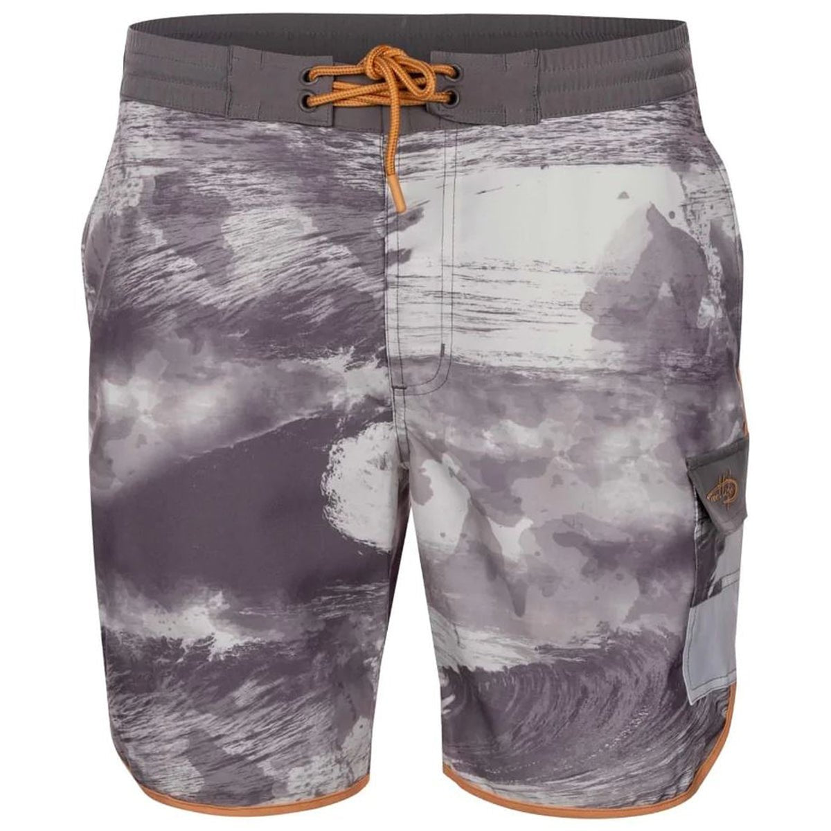 Reel Life Barrel Curl AOP Harbor 6" Boardwalk Shorts - Silver Filigree - Forza Sports