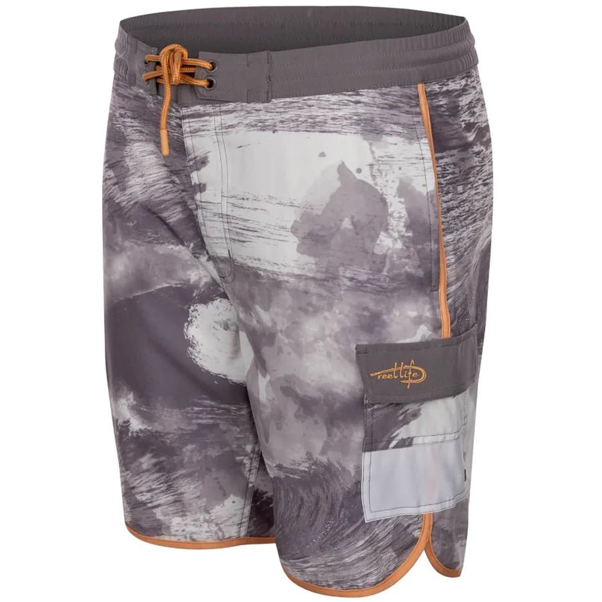 Reel Life Barrel Curl AOP Harbor 6" Boardwalk Shorts - Silver Filigree - Forza Sports