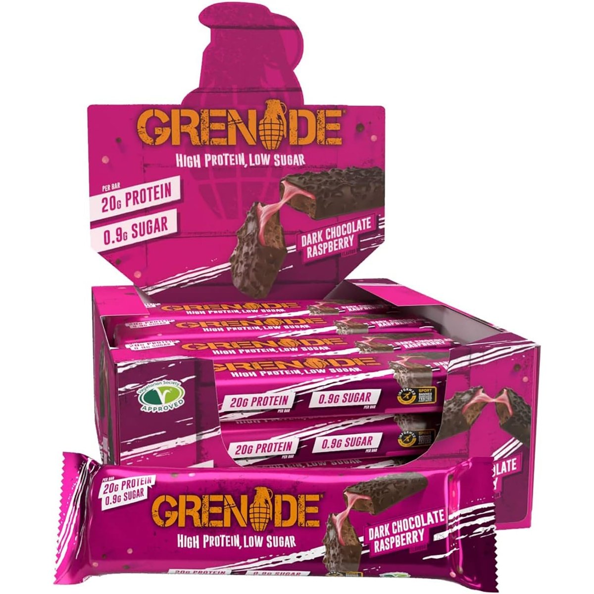 Grenade Low Sugar Protein Bars 12 - Pack - Forza Sports