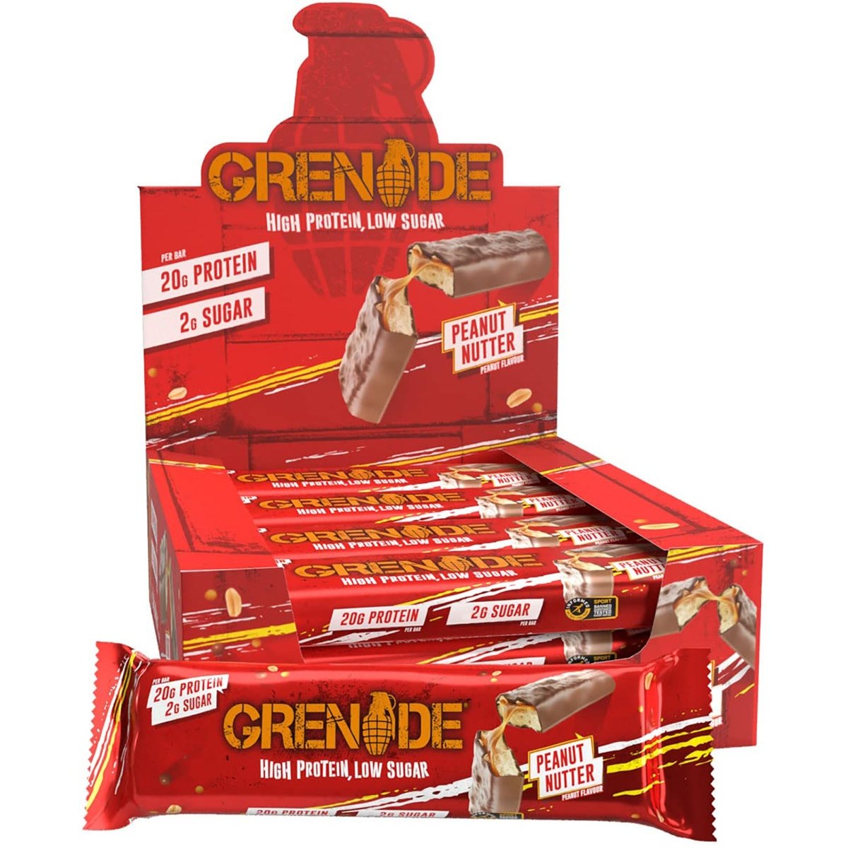 Grenade Low Sugar Protein Bars 12 - Pack - Forza Sports