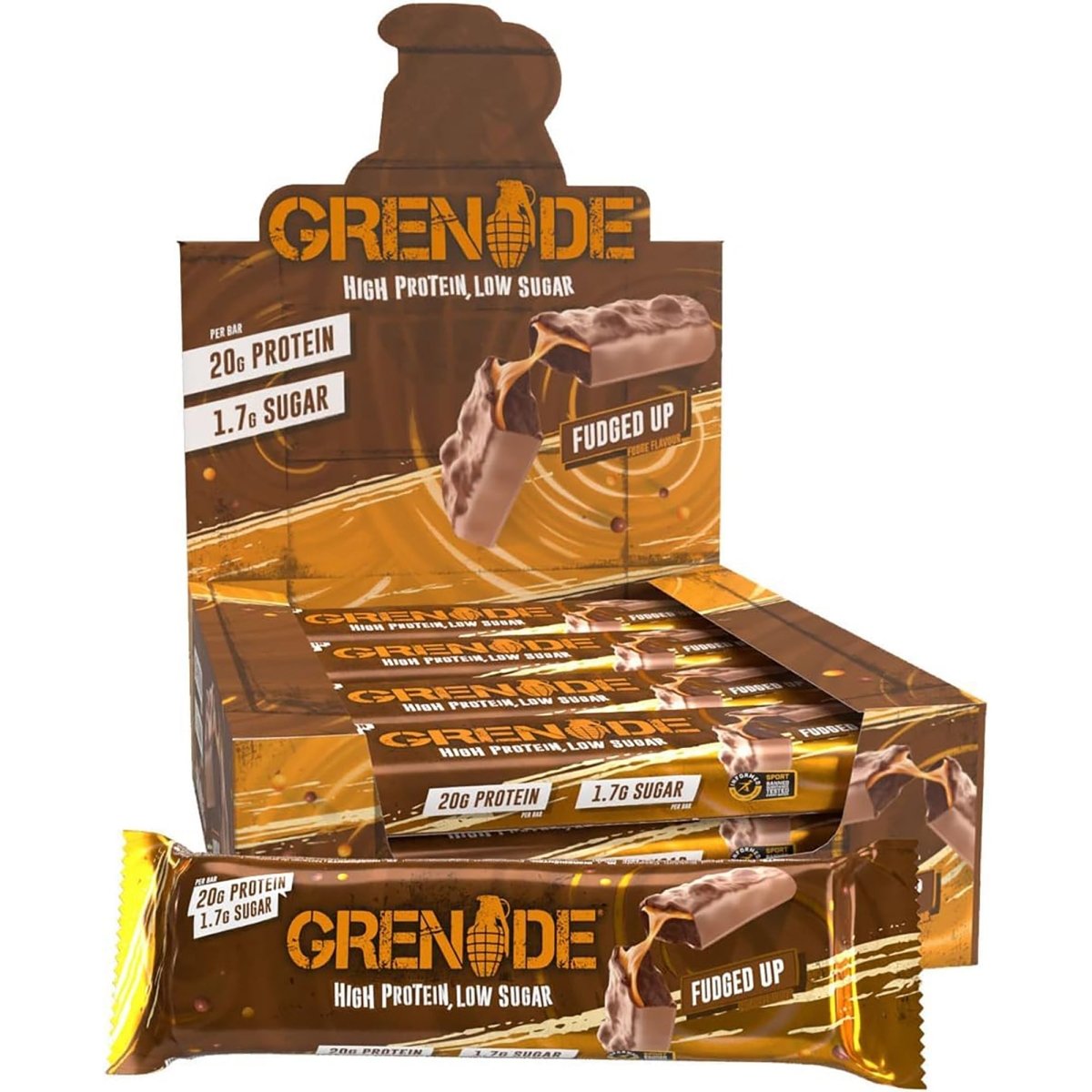 Grenade Low Sugar Protein Bars 12 - Pack - Forza Sports