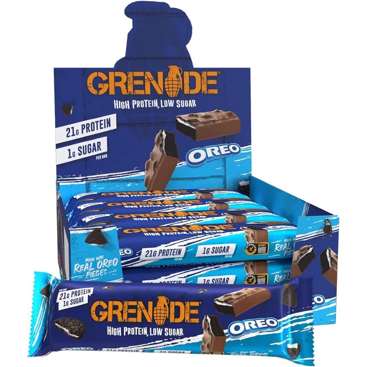Grenade Low Sugar Protein Bars 12 - Pack - Forza Sports